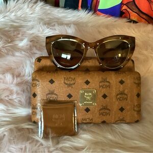 MCM Sunglasses with case and cleaning cloth in excellent condition